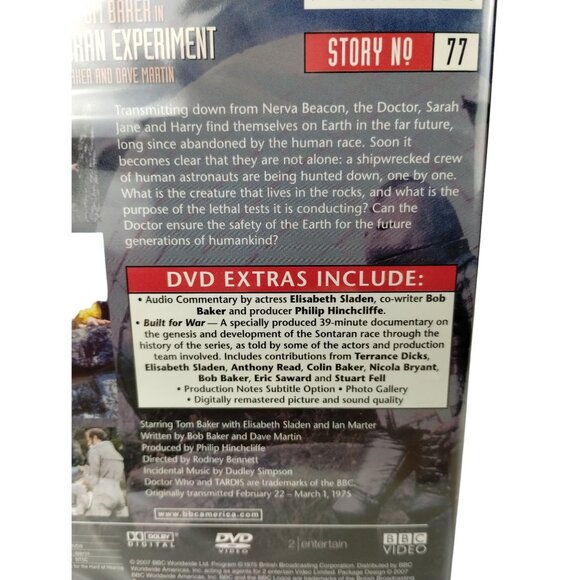 Doctor Who The Sontaran Experiment Episode 77 Tom Baker Fourth Doctor BBC Video - Picture 4 of 4